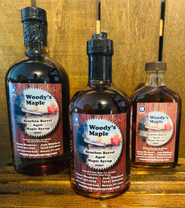 Bourbon Barrel Aged Maple Syrup (Glass)