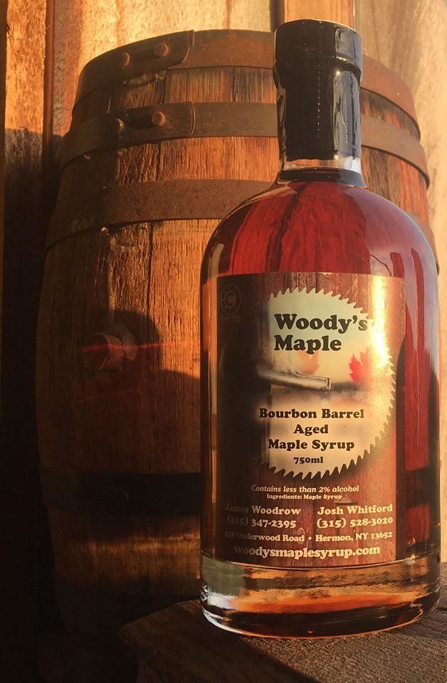 Bourbon Barrel Aged Maple Syrup (Glass)